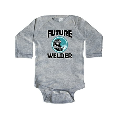 

Inktastic Welding Gift Future Welder Gift Baby Boy Long Sleeve Bodysuit