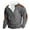 Gray, variant on Men's Corduroy Shirt Lapel Collar Pullover Zipper up Sweaters Long Sleeve Golf Sweatshirts Mock Neck Tops with Elbow Patches Color Block Shirts