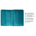 thumbnail image 2 of Teal Basic Genuine Leather RFID Passport Cover, 2 of 8