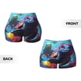 thumbnail image 3 of Sikiie Lively Cute Turtle Print Workout Shorts Women Scrunch Butt Gym Shorts Seamless High Waist Tummy Control Yoga Biker Athletic Shorts, 3 of 5