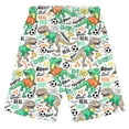 thumbnail image 2 of BOOMNY Toddler Boys Shorts Elastic Waist Shorts for Kids Cartoon Dinosaur Graphic Childrens Summer Shorts With Pocket, 2 of 4