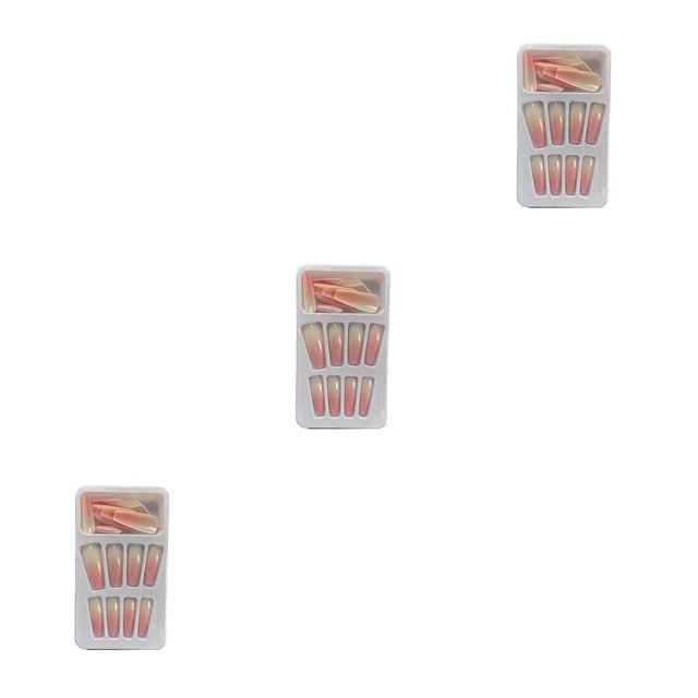 Seitruly 1 Juego de puntas francesas para uñas, puntas artificiales Extra largas con degradado, calcomanías desmontables, cubierta completa para salón, Type1 NO1 Seitruly CBP262951