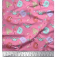 thumbnail image 1 of Soimoi Modal Satin Fabric Crab,Balloons & Alphabets Kids Fabric Prints By Yard 42 Inch Wide, 1 of 1