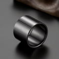 thumbnail image 4 of QQTDFG Men Women Wide Band Thumb Ring Stainless Steel Cool Plain Matte Finish Flat Top-Silver D-7, 4 of 9