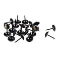 thumbnail image 2 of Clavos de tapicería Uxcell, clavos redondos de empuje para decoración del hogar DIY, hierro negro, 25 piezas, 11 mm x 17 mm, 2 of 5