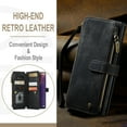 thumbnail image 2 of for Samsung Galaxy Note 20 Case, Wallet Case with Card Holder Kickstand Magnetic Zipper Pocket Lanyard Strap Wristlet,Leather Flip Case Wallet for Samsung Galaxy Note 20,Black, 2 of 10