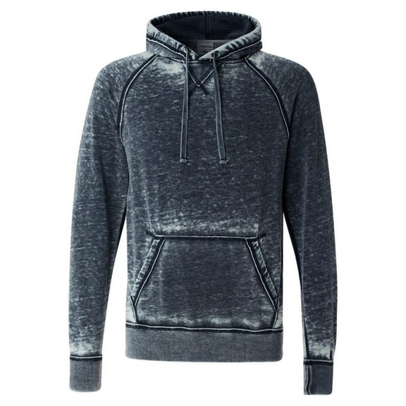 J America Men's Vintage Zen Pullover Hood , JA8915 , Vintage Navy , Small