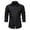 Black, variant on NaWent Reduced Men's Denim Shirt Motorcycle Denim Distressed Solid Color Pocket Button Long Sleeved Lapel Shirt with Chest Pockets Navy XXL