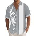 thumbnail image 2 of Mens Button Down Vacation Shirts Short Sleeve Print Buttons Up Summer Beach Hawaiian Cuban Shirt, 2 of 5