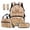 Cute Capybara Family, variant on Jeiento Sea Turtle Print Kids Backpack and Lunch Box Set 4-Piece 17 Inch School Backpack, Lunch Bag, Pencil Case, Bookmark, for Elementary Boys and Girls Back to School