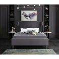 thumbnail image 6 of Meridian Furniture Ghost Gray Velvet Queen Bed, 6 of 7