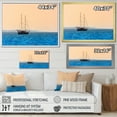 thumbnail image 4 of Designart "Solitary Sailboat At Sea At Dawn" Boat Sailing Picture Framed Canvas Art Print, 4 of 5
