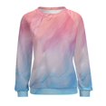 thumbnail image 7 of Colorful Marble Pattern Womens Oversized Sweatshirts Hoodies Crewneck Casual Tops Comfy FallWinter Clothes 2024, 7 of 7