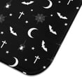 thumbnail image 3 of Black White Halloween Bat Moon Spider Pattern Dish Drying Mat for Kitchen 1 Pack, Ultra Absorbent Microfiber Dishes Drainer Mats,18"x24", 3 of 4
