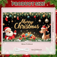 thumbnail image 5 of Colorful Design Merry Christmas Santa Claus Festive Theme Reindeer Decorative Banner for Holiday Celebration Indoor Party Family Gathering, 5 of 9