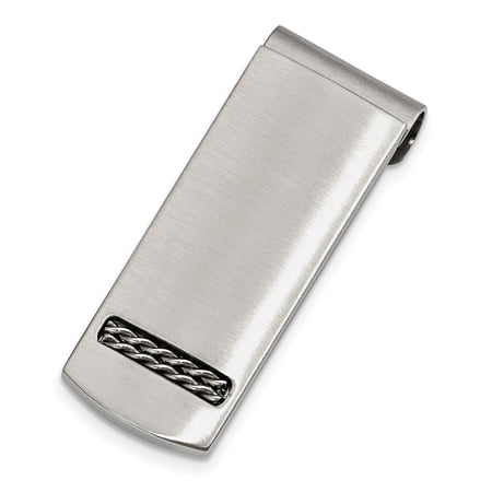 Stainless Steel Brushed Money Clip