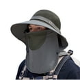thumbnail image 2 of Sombreros de verano para hombre, máscara solar, protección para el cuello, transpirables, de cara completa, con protección solar, 2 of 4