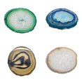 thumbnail image 1 of 4x Crystal Slice Coaster Home Ornamento 80-100mm 3 #, 1 of 9