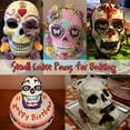 thumbnail image 4 of Tkrady Large Skull Cake Pan Haunted Skull Baking Cake Mold for and Birthday Party, 4 of 6