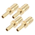thumbnail image 1 of 4 piezas de 16 mm - 8 mm de forma recta espiga para manguera tubo de púas recto conector de montaje de manguera de latón, 1 of 1
