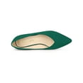 thumbnail image 4 of BLISSFUL STEP Women's Pointy Toe Slip-on Low Block Heels Pumps, 4 of 6
