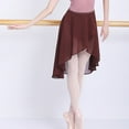thumbnail image 6 of XISAOK Adults Women Ballet Dance Skirts Chiffon Dance Skirts Soft Breathable Dress, 6 of 21
