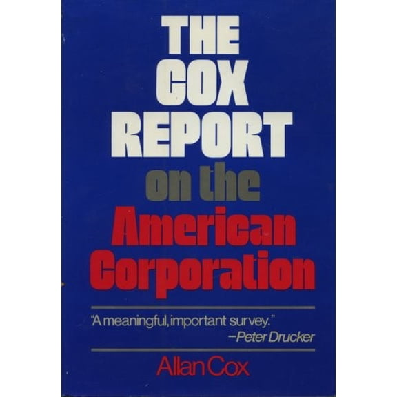 Pre-Owned The Cox Report on the American Corporation Paperback