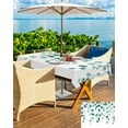 thumbnail image 5 of nqOlkjepod Green Leaves Outdoor Tablecloth with Umbrella Hole & Zipper, Spring Natural Botanical Plants Vines Rectangle Table Cover 52x70 Inch, Dining Waterproof Table Cloth Protector for Patio, 5 of 7