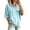 Sky Blue, variant on Bigetiay Hoodie Women Relaxed Fit Short Sleeve Hooded Sweatshirt for Summer V Neck Pullover Top Women Sweatshirt White Hoodie Women, Size S