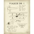 thumbnail image 2 of Friel, Tara 12x14 Gold Ornate Wood Framed with Double Matting Museum Art Print Titled - Fokker Dreidecker, 2 of 4