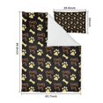 thumbnail image 5 of Happy Dog and Footprints Duvet Cover and Pillowcase Set for Single Bedding, Bedroom Accessories for Kids Teens, 5 of 5