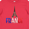 thumbnail image 4 of Inktastic France Eiffel Tower Flag in Text Boys or Girls Baby T-Shirt, 4 of 5