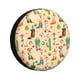 thumbnail image 1 of Fotbe Groovy American Western Footwear Funda de Llanta de Repuesto con Estampado, Engrosada, Ajuste Universal para Jeep, Remolque, RV, SUV, Camión-16 inch, 1 of 6