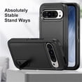 thumbnail image 3 of for Google Pixel 9 Case, Google Pixel 9 Phone Case with Built in Kickstand, Shockproof/Dustproof/Drop Proof Heavy Duty Military-Grade Rugged Protective Cover for Google Pixel 9,Black, 3 of 9