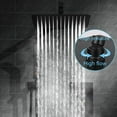 thumbnail image 5 of Black Shower Faucet Set System 10" Square Rain Shower Head and Handheld Shower, 5 of 15