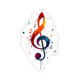 thumbnail image 4 of Retro Music Theme Stickers, Waterproof Music Theme Sticker for Water Bottle Laptop Phone Cases Planner Skateboard Luggage Helmet Party Favor Decor, Ideal for Adults Teens Teacher Rewards, 4 of 9