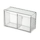thumbnail image 5 of Bewildely Caja organizadora montada en la pared para almacenamiento diario Suministros de baño de fácil acceso Caja de almacenamiento para transparente 17.3*10.3*6.6 cm 2Conjunto, 5 of 6