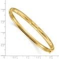 thumbnail image 3 of Primal Gold 14 Karat Yellow Gold 3/16 Florentine Hinged Bangle Bracelet, 3 of 4