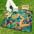 thumbnail image 6 of Bohemian Color Waterproof Picnic Blanket with Foldable Zipper, Suitable for Outdoor Use, Suitable for Travel, Camping, Beaches, Parks, Grasslands, Picnic Blanket Accessories, 6 of 7