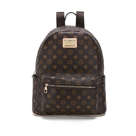 RICHPORTS Checkered Backpack bag - Luxury PU Vegan Leather