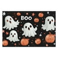thumbnail image 4 of Placemats Halloween Spooky Cute Ghost Boo Pumpkin Placemats Set of 4 Farmhouse Spooky Halloween Place Mat Durable No Slip Table Mats for Wedding Restaurant & Camping, 4 of 7