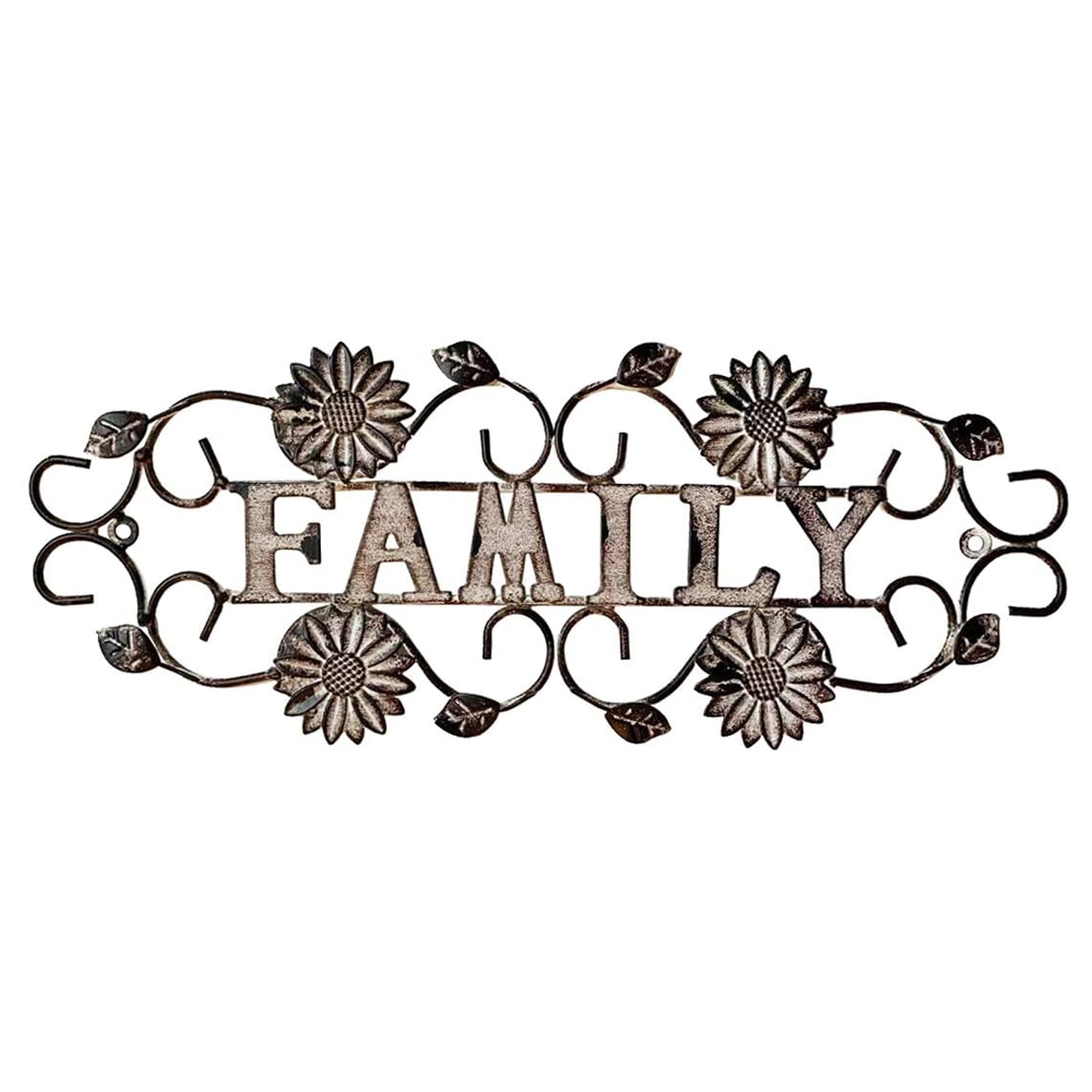 Vintage Metal Family Hanging Sign Home Wall Décor Kitchen Living Room Wall Art Decoration