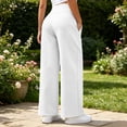 thumbnail image 5 of Vixolx Womens High-Waisted Sweatpants Drawstring Baggy Wide Leg Trousers Fashion Casual Solid Color Track Pants, 5 of 7