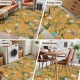 thumbnail image 5 of Rectangle Area Rugs 3 x 5 Ft, Yellow Botanical Non-Slip Residential Carpet, Spring Floral Summer Lemon Birds Indoor Crawling Mats Runner Rugs for Living Room/Dining Room/Bedroom, 5 of 8