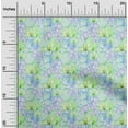 thumbnail image 2 of oneOone Cotton Cambric Lime Green Fabric Leaves & Clover Dress Material Fabric Print Fabric By The Yard 56 Inch Wide, 2 of 6