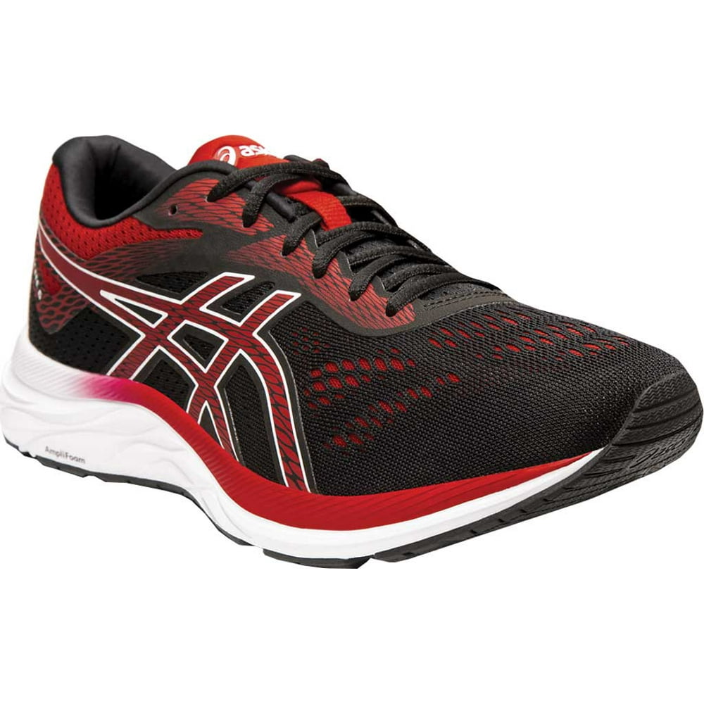 Men's ASICS GEL-Excite 6 Running Shoe Black/Speed Red 11 D - Walmart ...