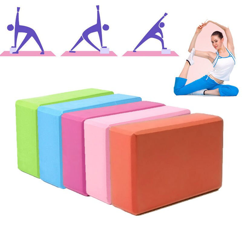 2 Pcs Set 3"x6"x9'' EVA Yoga Block Brick Foam Home Stretch Exercise Fitness Gym 