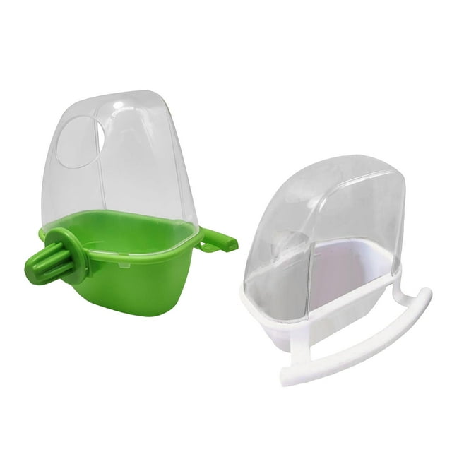 2 Comederos Para Jaula De Pájaros, Estación De Alimentación De Loros, Cuenco De Agua, Periquitos Con Percha Fernando Comedero para pájaros