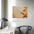 thumbnail image 4 of Orinice Starfish Butterfly Sandy Beach Fine Art Aesthetic Poster & Print Wall Painting for Home Decor 20x16in, 4 of 6