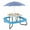 White, variant on Costway Kids Picnic Table Outdoor Activity Table with Adjustable & Collapsible Umbrella Blue